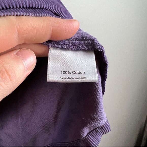 Hanna Andersson purple corduroy bow tie front a like mini skirt size 150 - Picture 4 of 8
